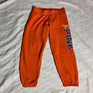 Cute Orange Victoria’s Secret PINK Sweatpants
